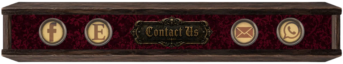 Contact Us. Facebook, Etsy, email and WhatsApp.