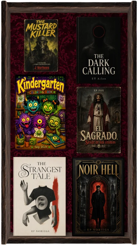 Horror book cover portfolio banner three.