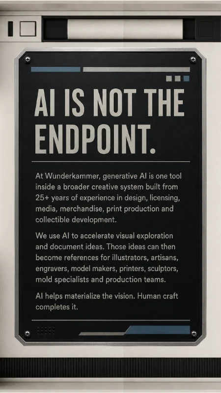 AI is not the endpoint. AI helps materialize the vision. Human craft completes it.