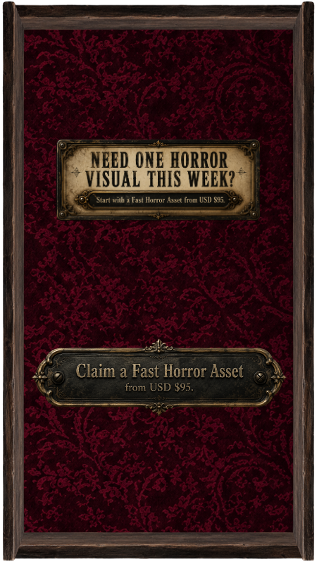 Need one horror visual this week? Claim a Fast Horror Asset from USD $95.